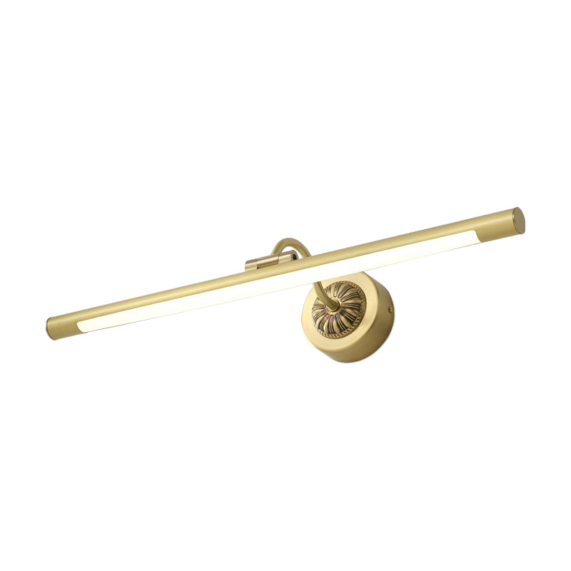 Simplicidad Aerografía Ligera de tocador Costacamiento de metal Cosicero de metal Iluminación de pared LED en negro/dorado