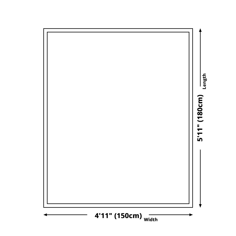 Multicolor Bedroom Rug Bohemian Stripe and Geometric Pattern Rug Flax Washable Anti-Slip Backing Pet Friendly Carpet