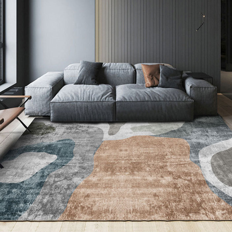 Meerkleurig abstract tapijt, synthetisch shabby chic vloerkleed, wasbaar antislip rugtapijt voor decoratie