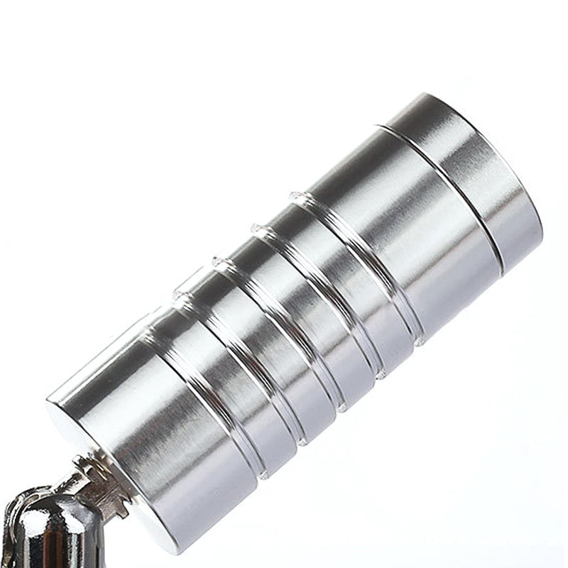 Contemporary Mini Tubed Wall Lamp Metal LED Bathroom Chrome Sconce Light Fixture in Warm/White Lighting