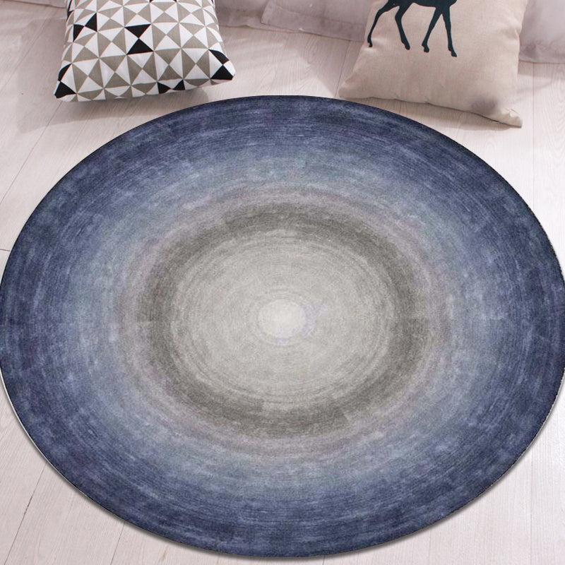 Multicolor Home Rug Novelty Ombre Pattern Rug Polyester Machine Washable Non-Slip Backing Carpet