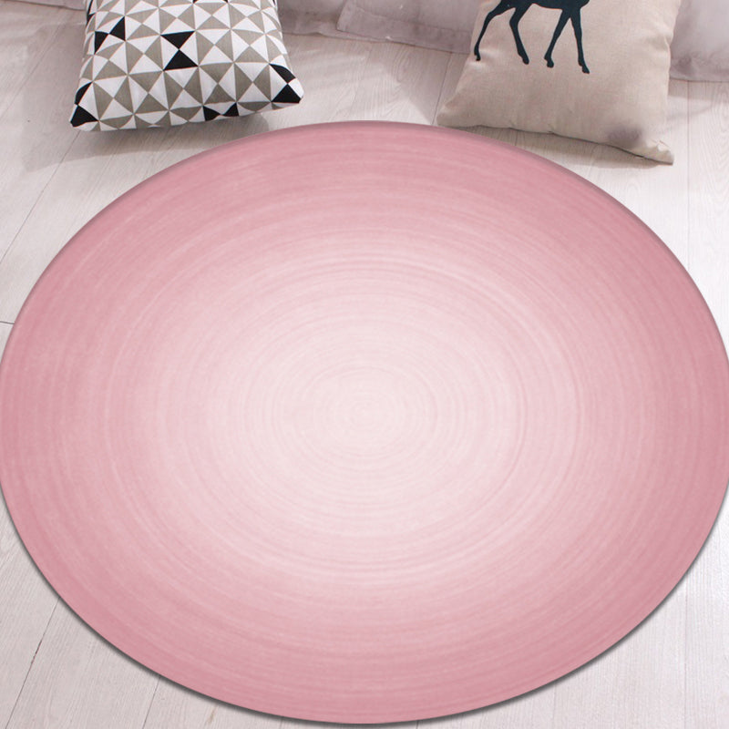 Multicolor Home Rug Novelty Ombre Pattern Rug Polyester Machine Washable Non-Slip Backing Carpet