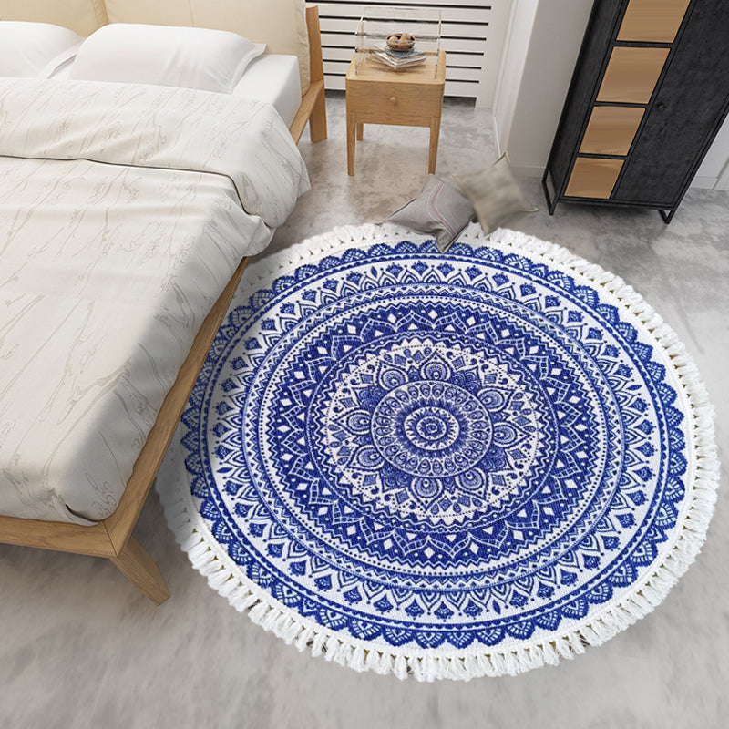 Tappeto tradizionale per motivi floreali tribali multicolori marocchini di lino per animali domestici friendly non slip tappeto per camera da letto