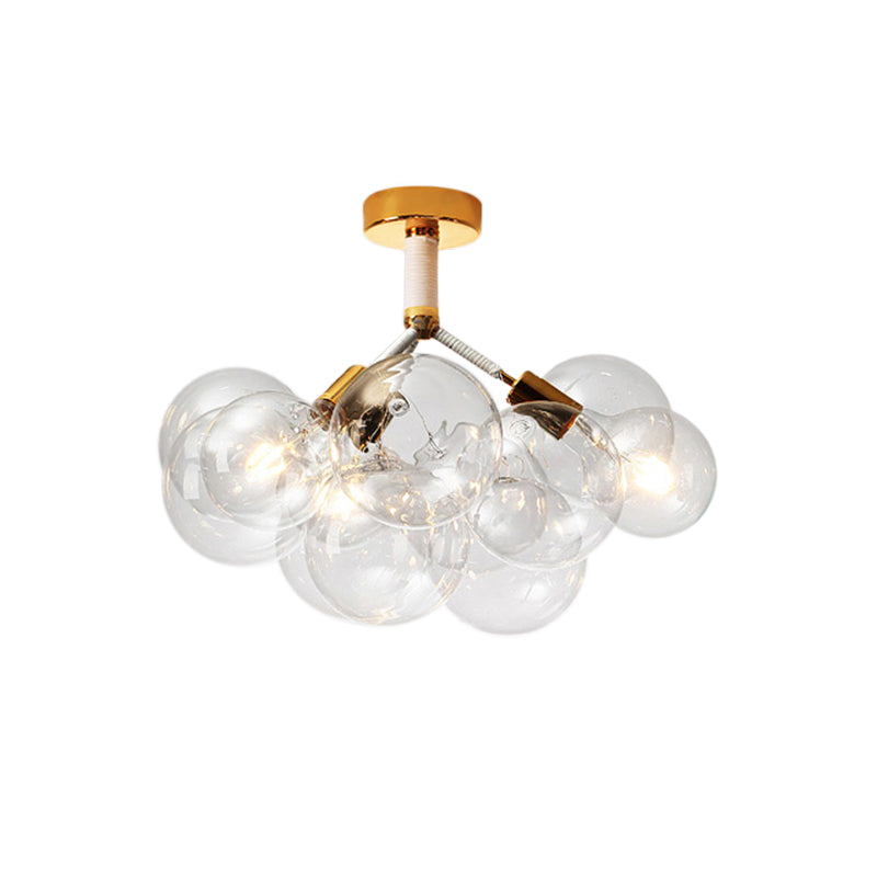 Kinderslaapkamer Hal Bubble Plafondlamp Helder glas Eenvoudige stijl Semi-inbouwlamp