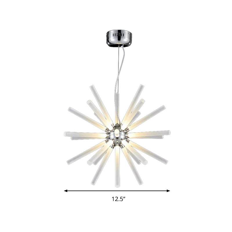 Starburst Chandelier Pendant Light Modern Crystal 12.5"/18"/28" Wide LED Clear Hanging Ceiling Light