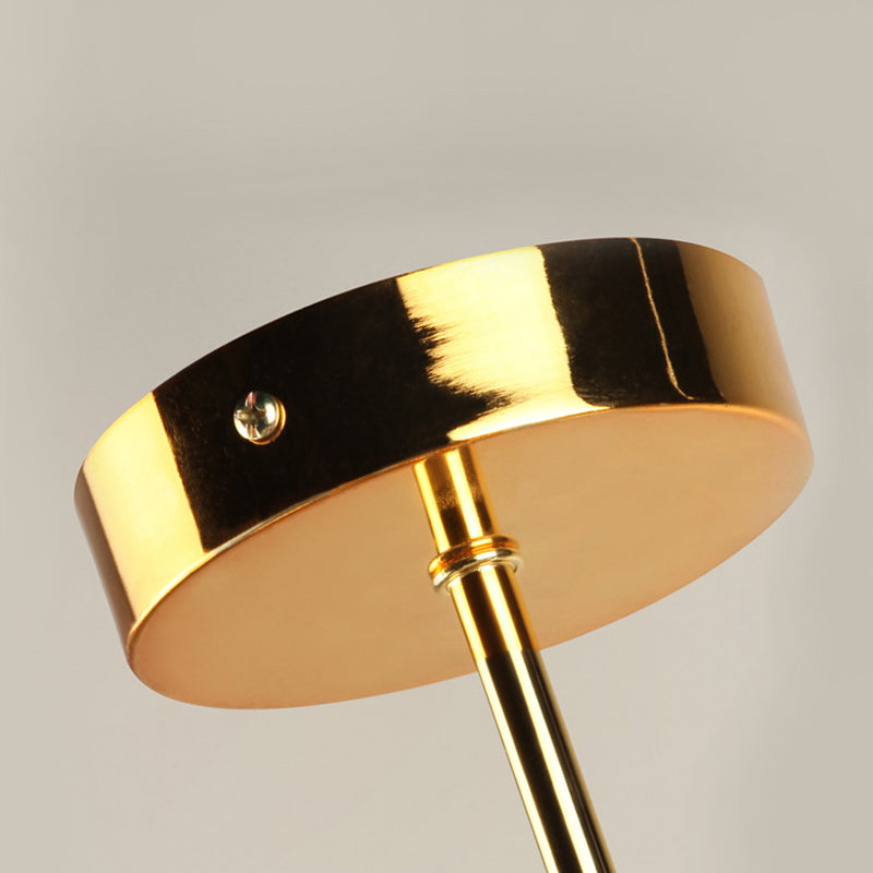 Candelier contemporáneo Candelier Luz Led de cristal Led colgante de techo en oro