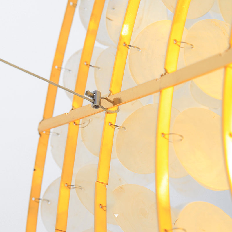 15 "/19.5" /27.5 "dia gelaagde kroonluchter hanglamp moderne schaal 4 lichten witte hangende hanglamp