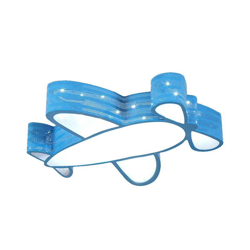 Plafonnier d'avion à hélice pour chambre d'enfants, luminaire de plafond en métal de Style dessin animé