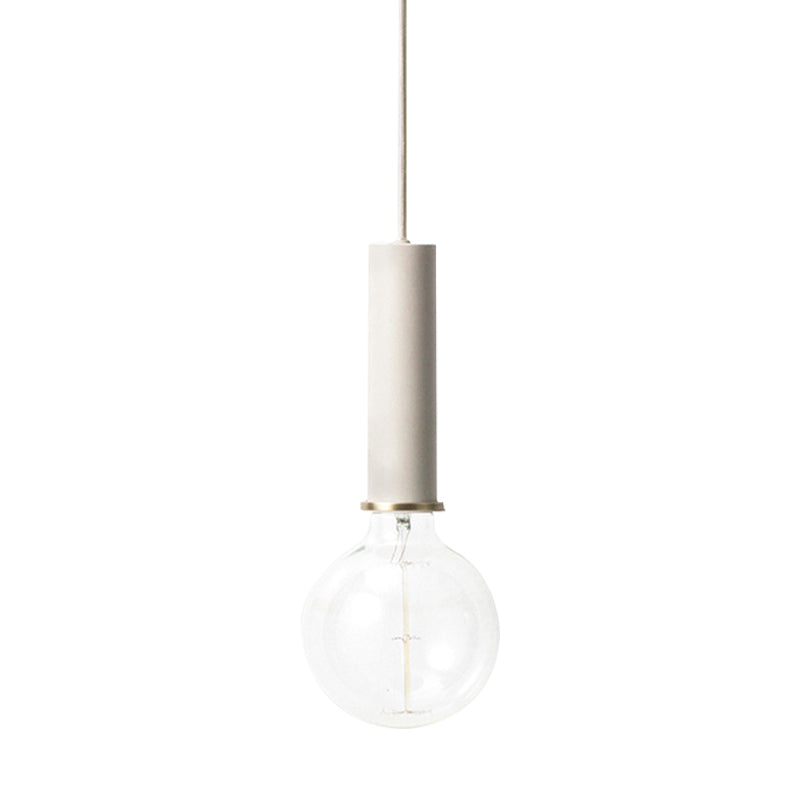 Mini Hanging Light Single Light Macaron Loft Metal Pendant Light in Black/Blue/Pink/White for Cafe