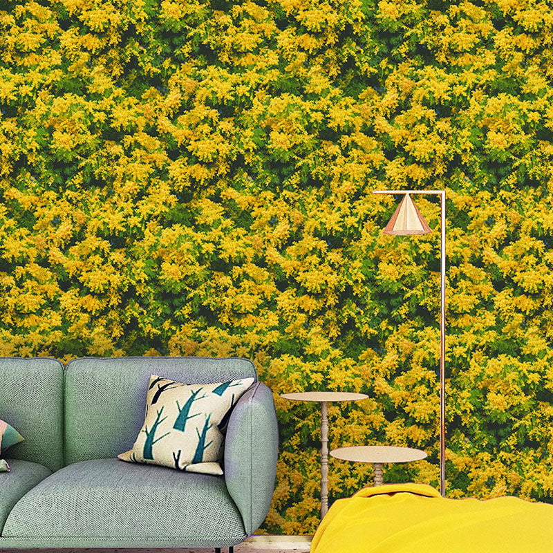 Rouleau de papier peint à fleurs en fleurs de campagne pour la décoration d'un magasin de vêtements, couleur neutre, 57,1 pieds carrés
