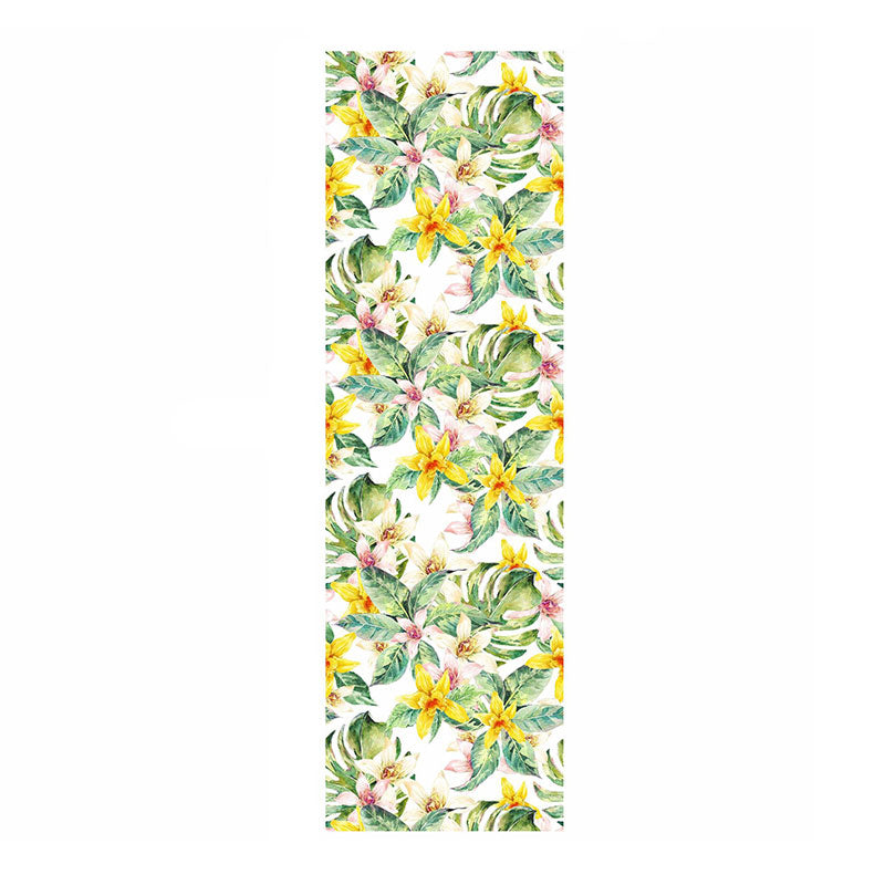 Green and Yellow Modernism Wallpaper 29.1 sq ft. Blossoming Flower Wall Covering for Accent Wall