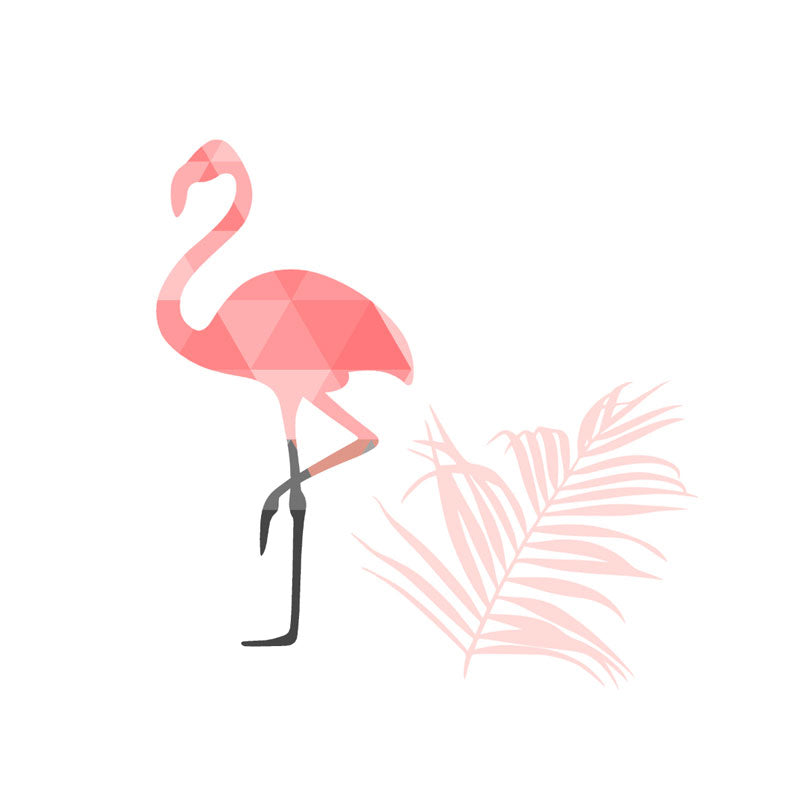 Decorative Flamingo Wallpaper Non-Woven Fabric Modernism Wall Covering for Children's Bedroom