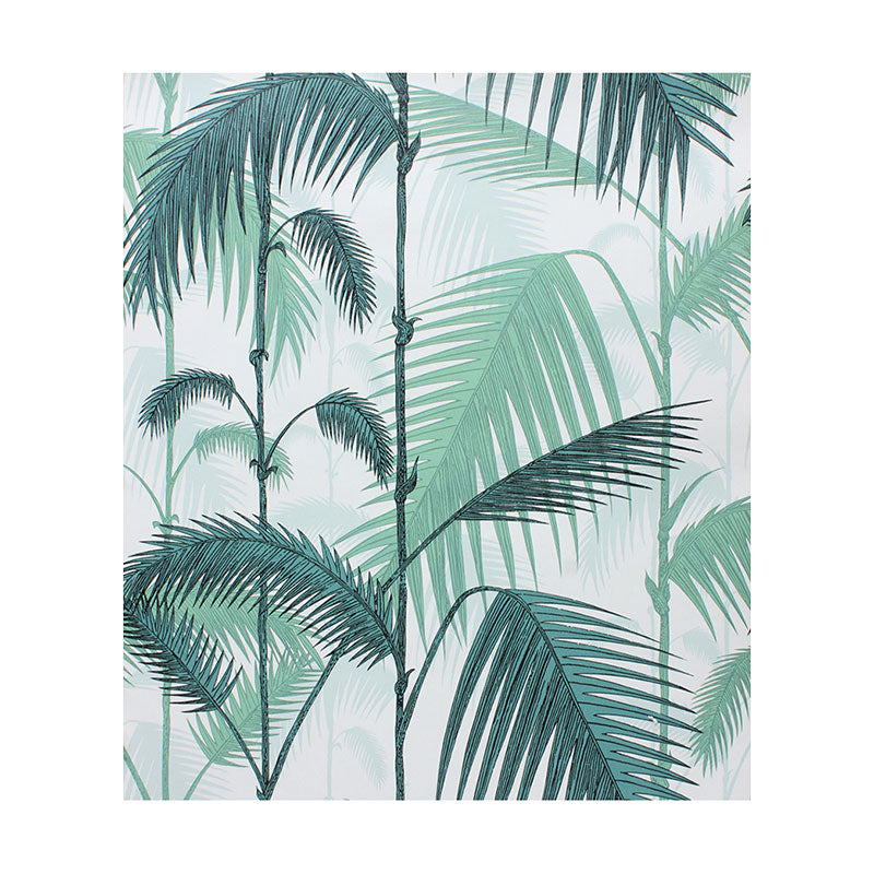 Tropical Plants Wall Covering in Green Non-Pasted Leaves Wall Art, 20.5-inch x 33-foot