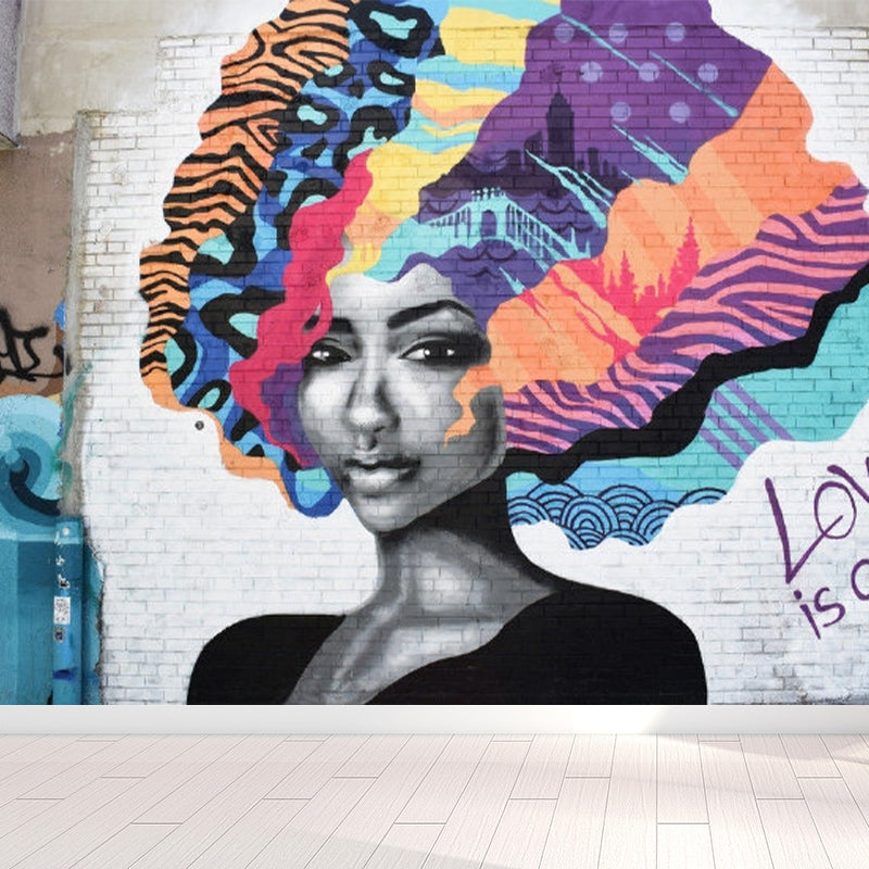 Non-Woven Ornamental Mural Decal Modern Fine Arts Graphic Wall Decor, Personalize