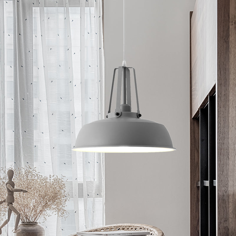 14 "/ 18" Dia digitale kit de lumière suspendue métal minimaliste 1 pendentif suspendu noir / blanc / gris