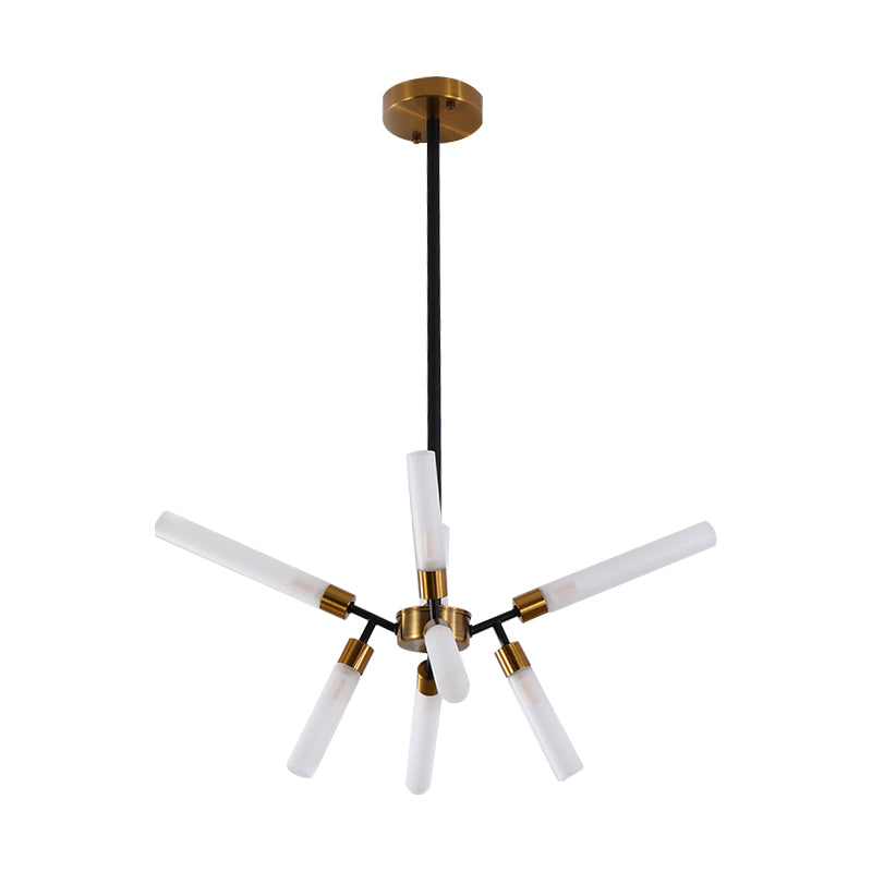 Contemporánea Shish Shape Luz colgante 8 luces Candelera de metal para la tienda de telas de dormitorio