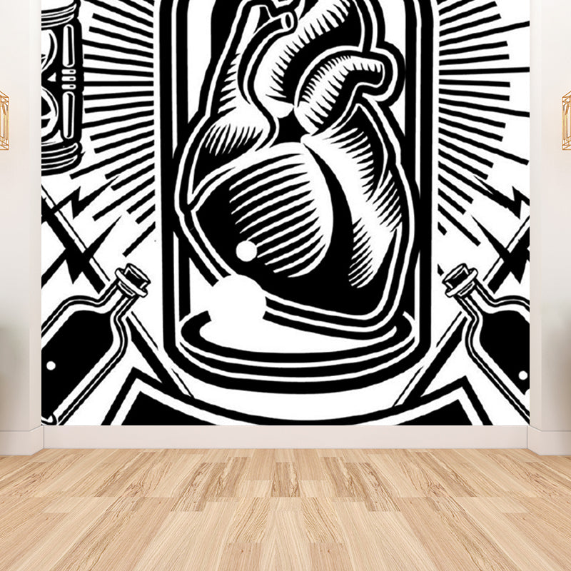 Autocollant Mural à motif artistique de couleur claire, pour décoration murale de salon moderne