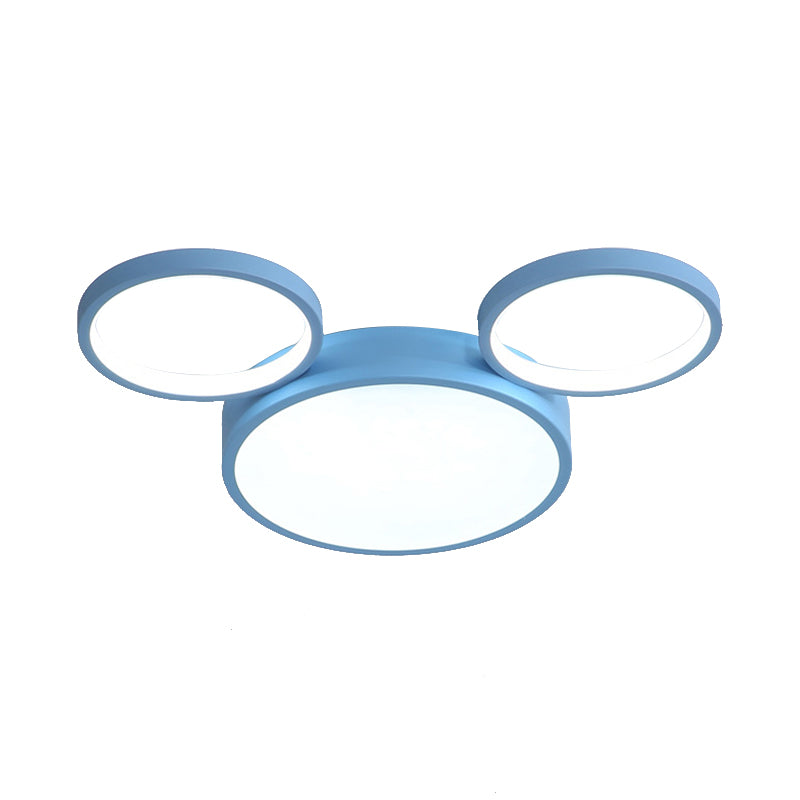 Souris enfants chambre encastré lumière acrylique Style nordique bonbons couleur plafonnier