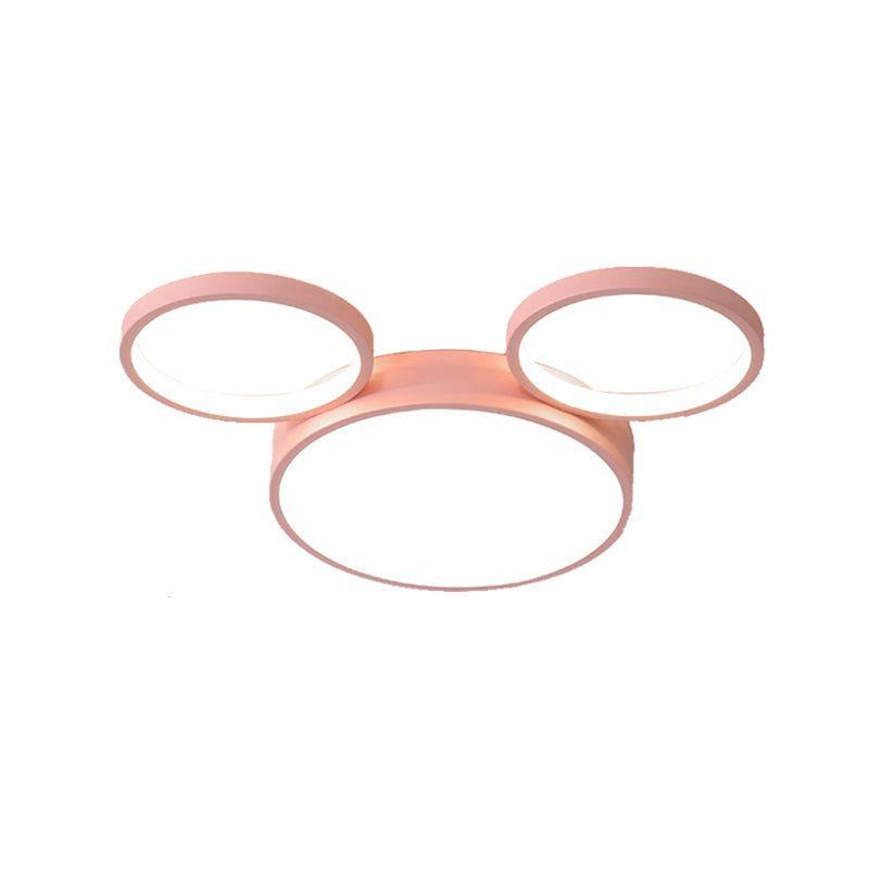 Souris enfants chambre encastré lumière acrylique Style nordique bonbons couleur plafonnier