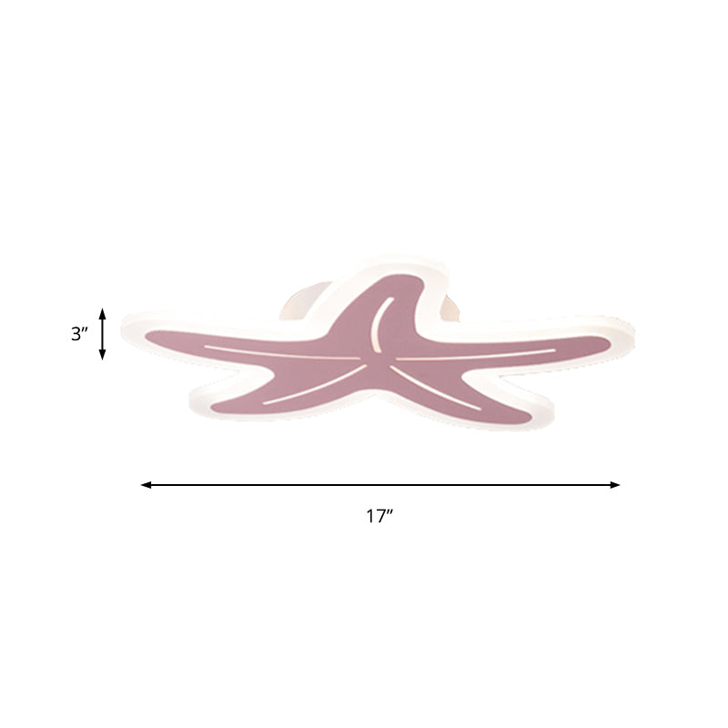 Acrylique Starfish plafonnier garçon fille chambre nordique style Dark plafonnier fixations