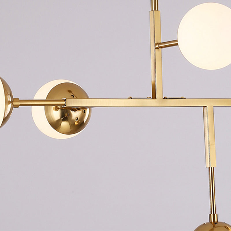 5 luci lampadario a forma di sfera a forma di sfere lampadario a soffitto metallo contemporaneo per la sala da studio