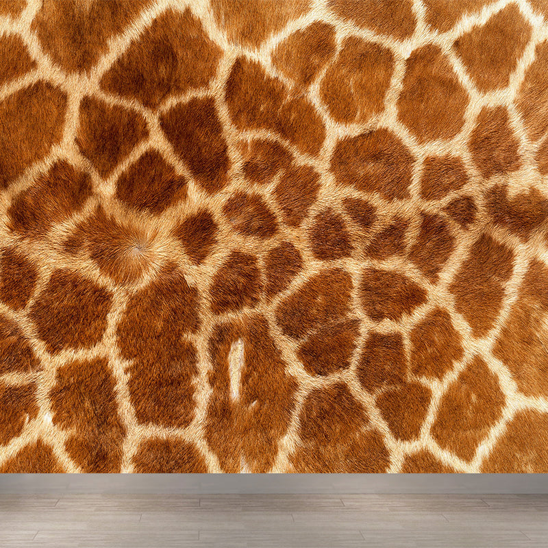 Whole Faux Animal Fur Mural Wallpaper Moisture Resistant Modern Living Room Wall Art