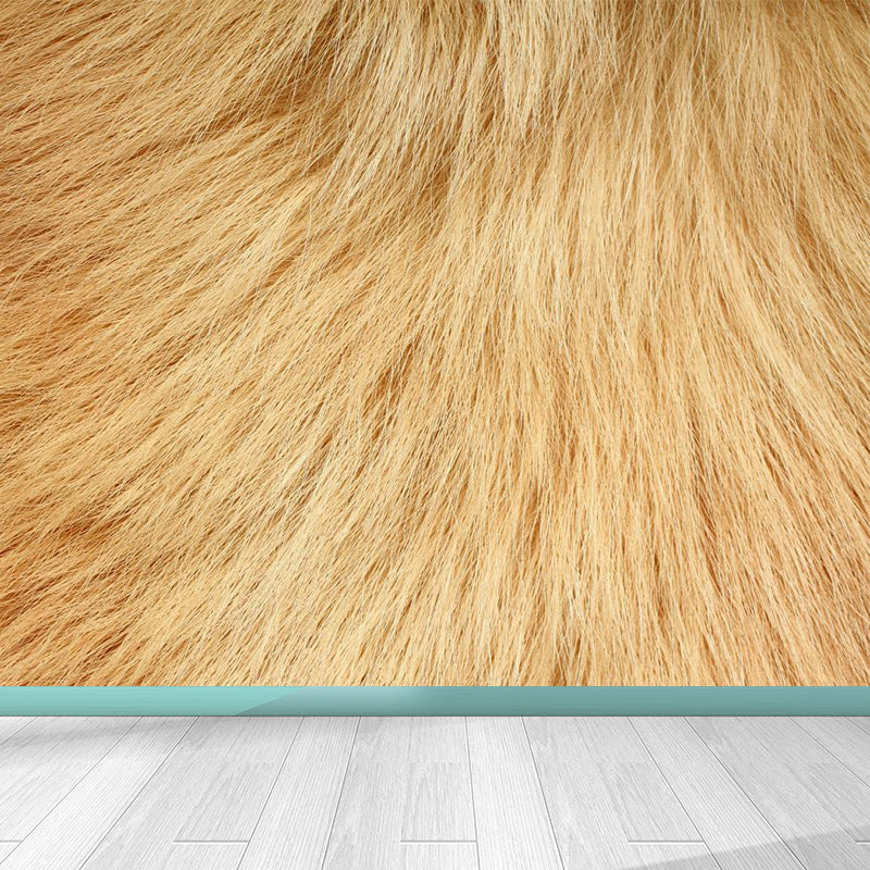 Photographic Animal Fur Print Mural Full Size Wall Decor for Boys Room, Custom Made