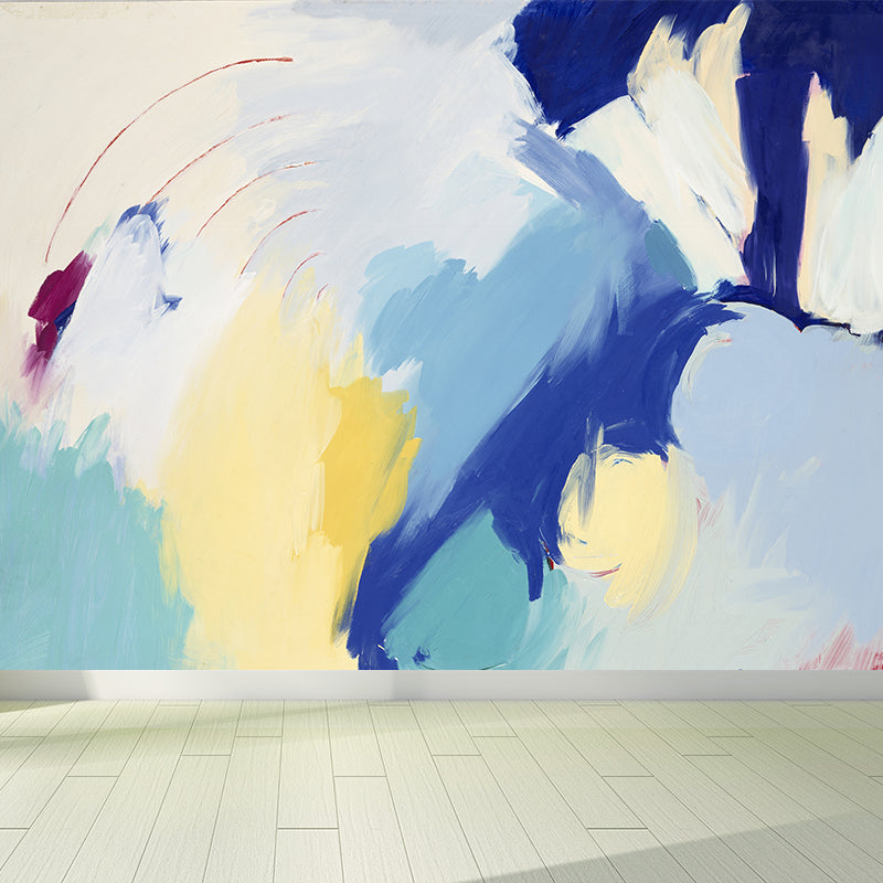 Painting Print Abstract Mural Wallpaper Large Wall Art for Room, Custom Size Available