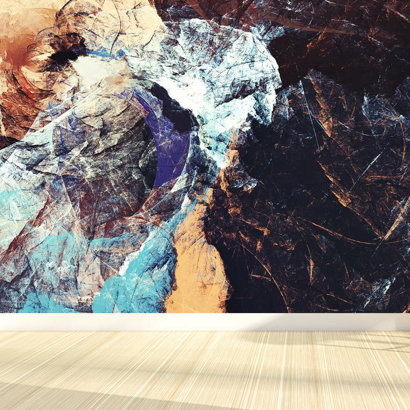 Painting Print Abstract Mural Wallpaper Large Wall Art for Room, Custom Size Available