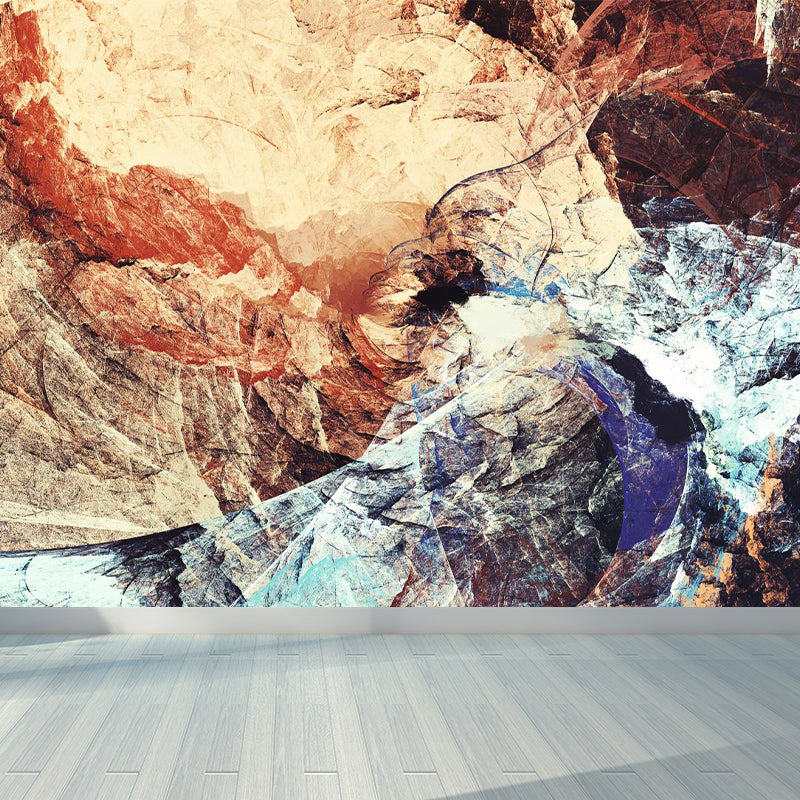 Painting Print Abstract Mural Wallpaper Large Wall Art for Room, Custom Size Available