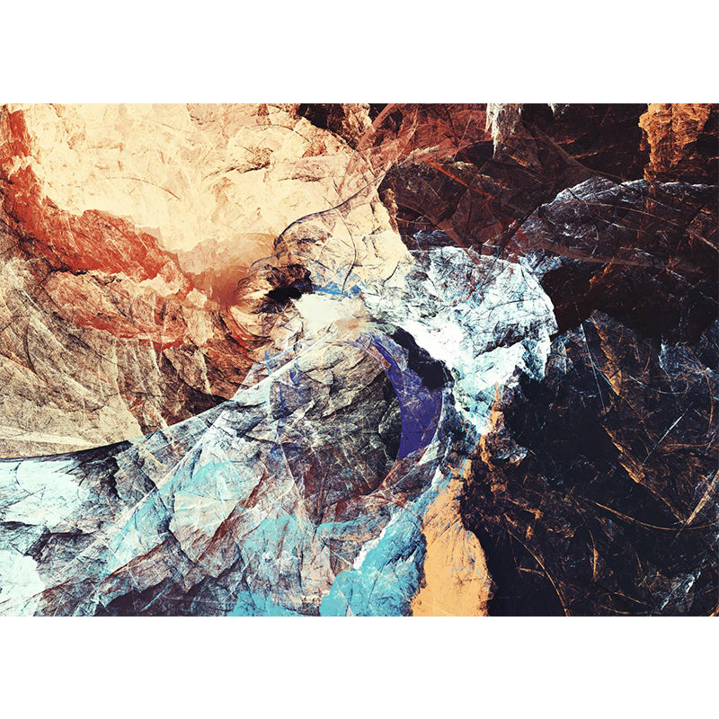 Painting Print Abstract Mural Wallpaper Large Wall Art for Room, Custom Size Available