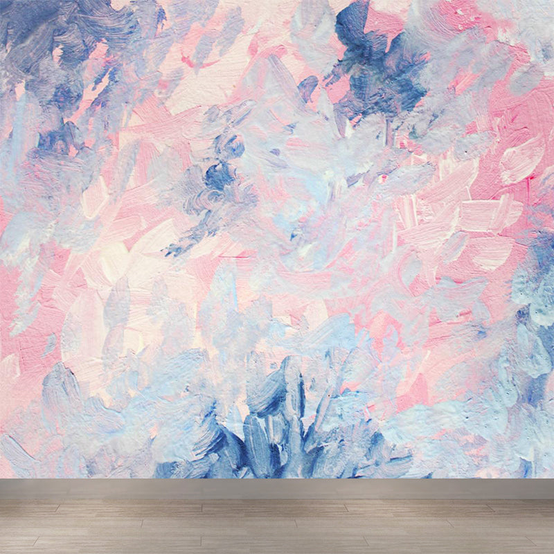 Modern Scenery Painting Wall Mural Soft Color Abstract Wall Covering for Home, Custom Print