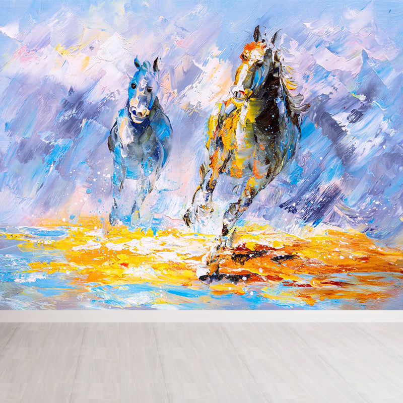 Landscape Painting Mural Wallpaper Multicolored Classical Wall Covering for Bedroom