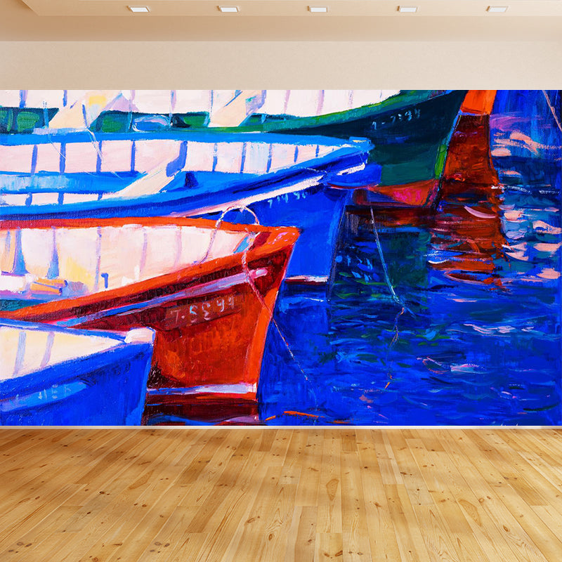 Pastel Nature Scenery Wallpaper Mural Moisture Resistant Classic Living Room Wall Art