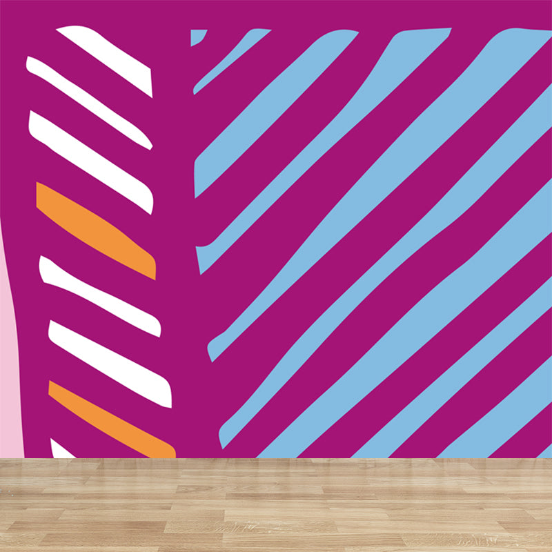 Zeitgenössische abstrakte Wandaufkleber, farbenfrohe geometrische Wanddekoration für Jugendzimmer