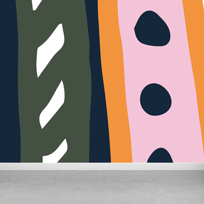 Abstract Mural Wallpaper Modern Style Waterproof Bedroom Wall Covering, Custom-Print