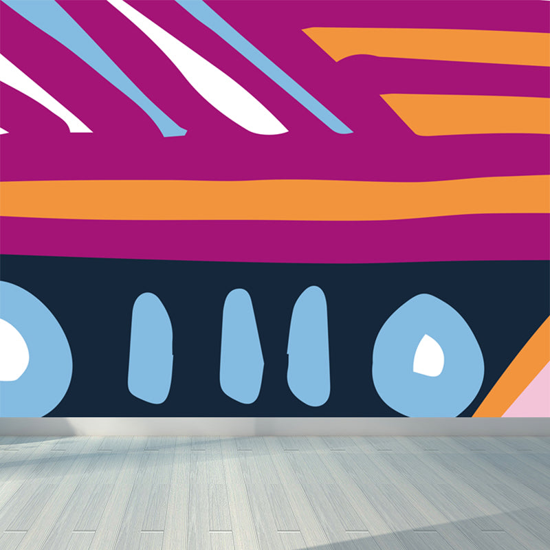 Abstract Mural Wallpaper Modern Style Waterproof Bedroom Wall Covering, Custom-Print