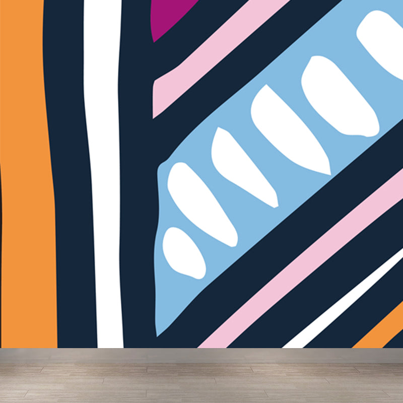 Colorful Modern Wall Paper Mural Whole Abstract Pattern Wall Art for House Interior