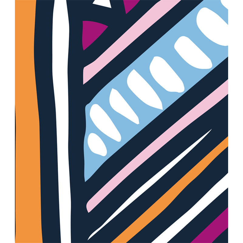 Colorful Modern Wall Paper Mural Whole Abstract Pattern Wall Art for House Interior