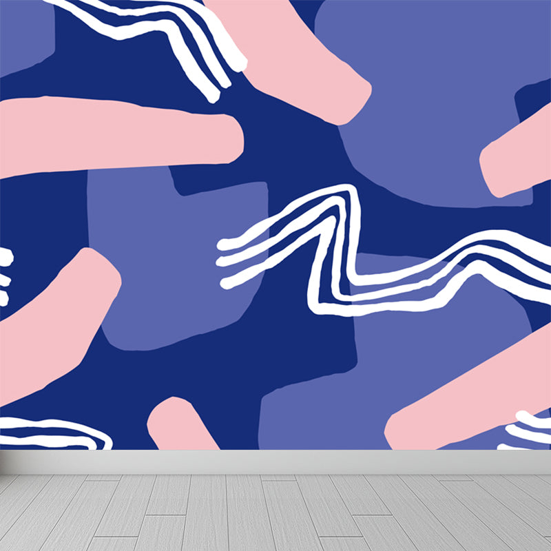 Colorful Modern Wall Paper Mural Whole Abstract Pattern Wall Art for House Interior