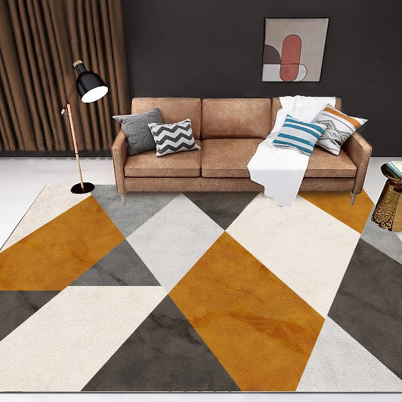 Mode modern vloerkleed veelkleurig driehoekig tapijt wasbaar vlekbestendig tapijt voor huisdecoratie