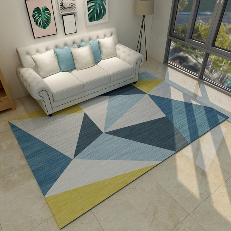 Nieuwheid Geometrisch patroon Patchwork Rug Multi-gekleurde moderne tapijt polypropyleen Anti-slip Tapijt voor woonkamer