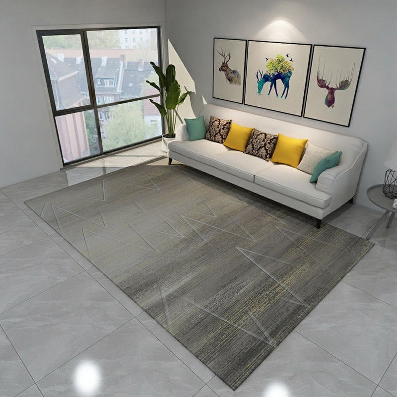Pastel Ombre Area Rug Polypropylene Minimalist Rug Anti-Slip Backing Pet Friendly Carpet for Living Room