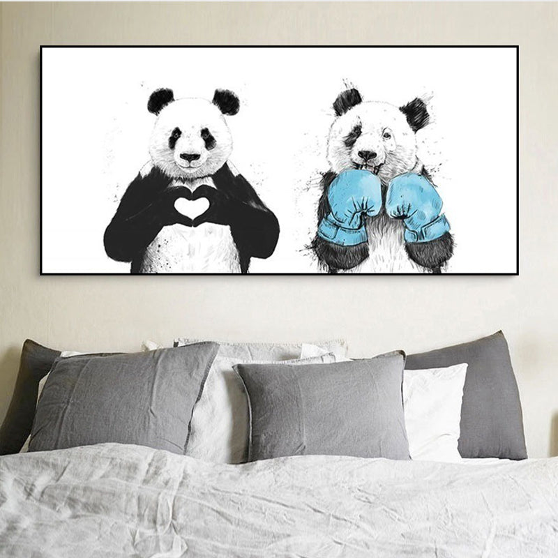 Toile animale texturée, décoration murale contemporaine pour chambre de garçon, plusieurs tailles disponibles