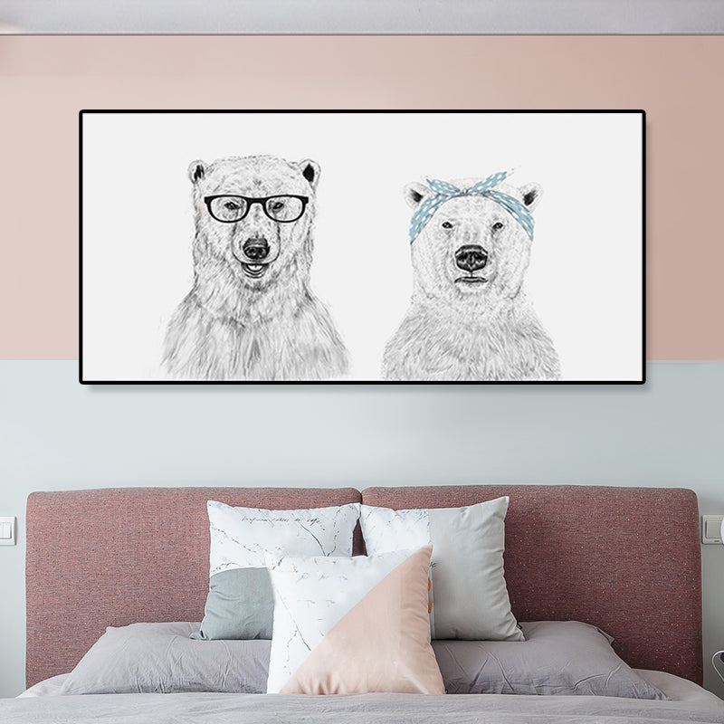 Toile animale texturée, décoration murale contemporaine pour chambre de garçon, plusieurs tailles disponibles