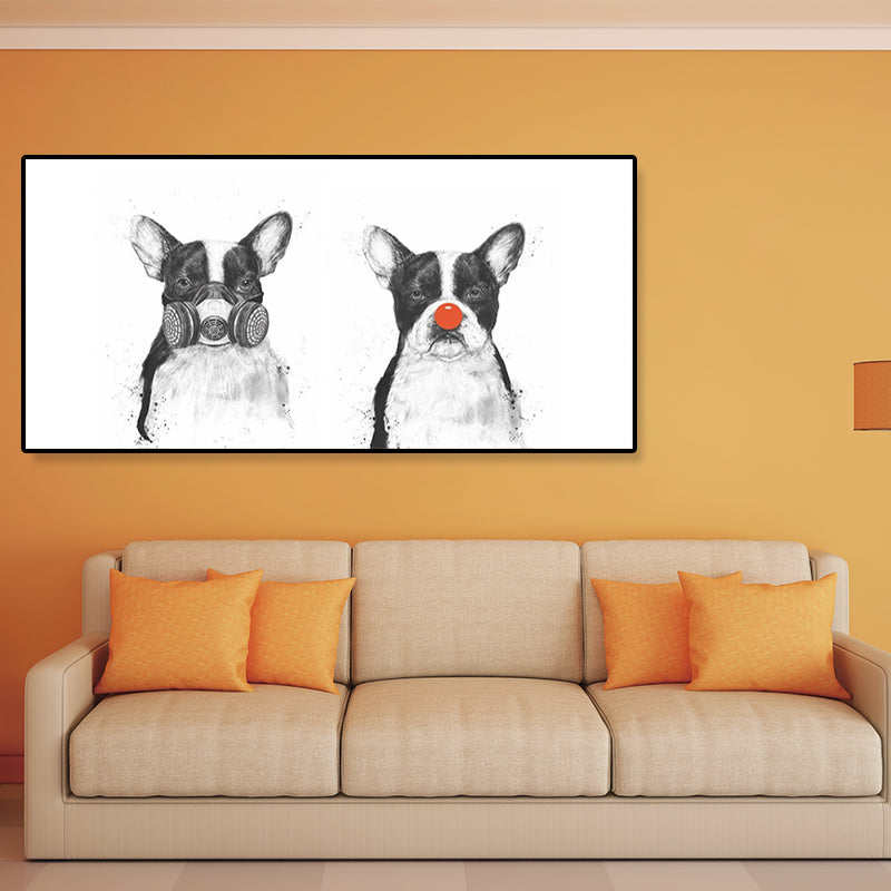 Toile animale texturée, décoration murale contemporaine pour chambre de garçon, plusieurs tailles disponibles