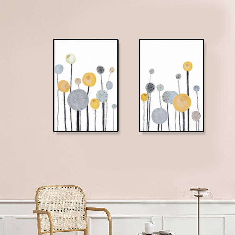 Toile murale géométrique de couleur claire, décoration murale de Style nordique pour escaliers, lot de 2