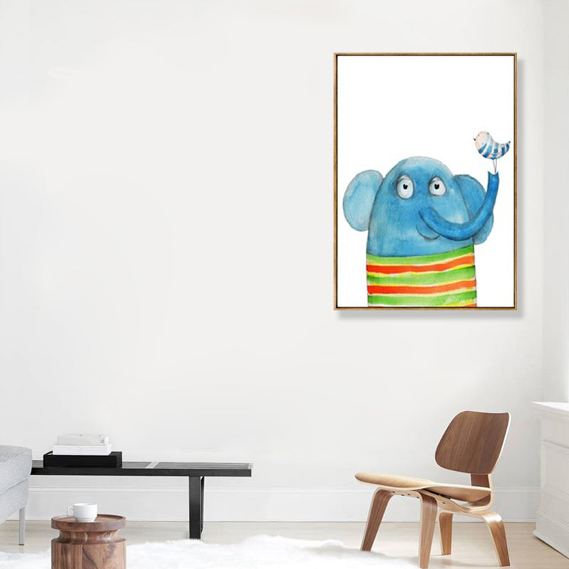 Dessin imprimé Animal toile Art couleur Pastel dessin animé décoration murale pour chambre d'enfants