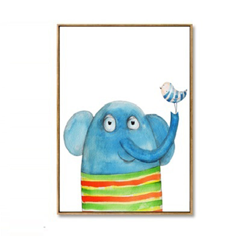 Dessin imprimé Animal toile Art couleur Pastel dessin animé décoration murale pour chambre d'enfants