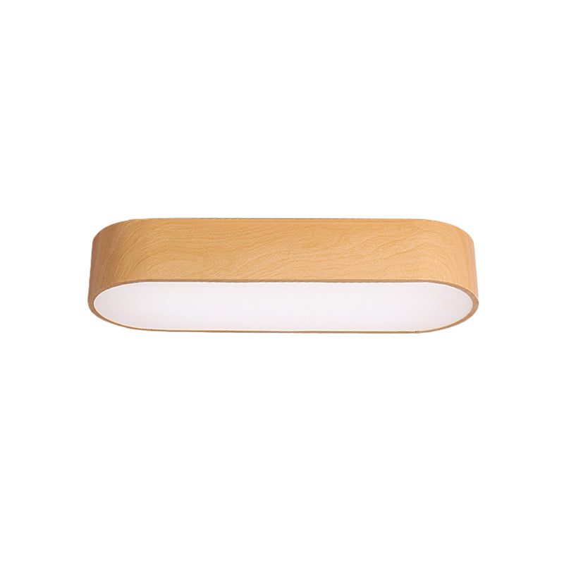 Luminaire encastré LED elliptique pour enfants, finition acrylique rouge/jaune/bleu proche du plafonnier